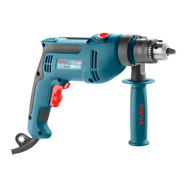 دریل برقی چکشی 13 میلیمتری 750 وات رونیکس مدل 2260