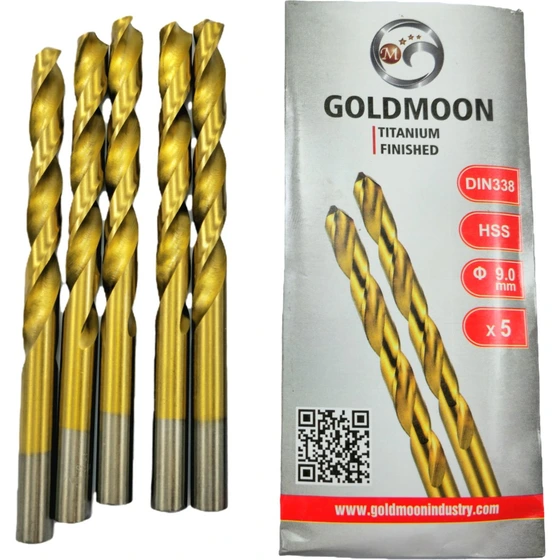 مته طلایی HSS  برند GOLD MOON