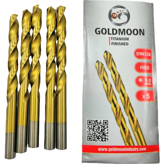 مته طلایی HSS برند GOLD MOON